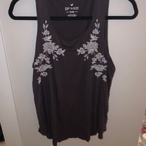 American Eagle grey muscle t